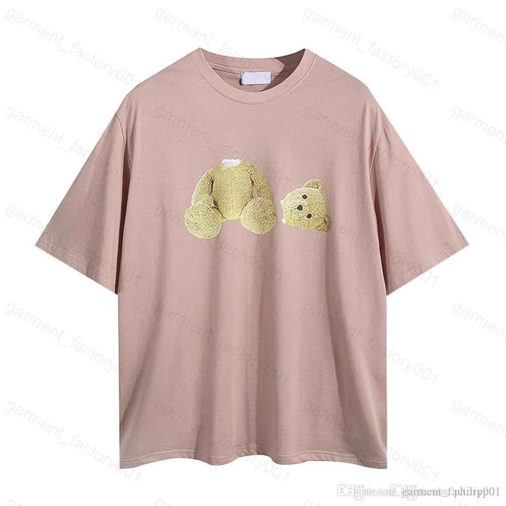 

21ss Men Womens Angels palm T-shirts Mans Tee Guillotine Fashion Summer Bears Printed Short Sleeve Truncated plams Bear Angel Tees tshirt, Customize