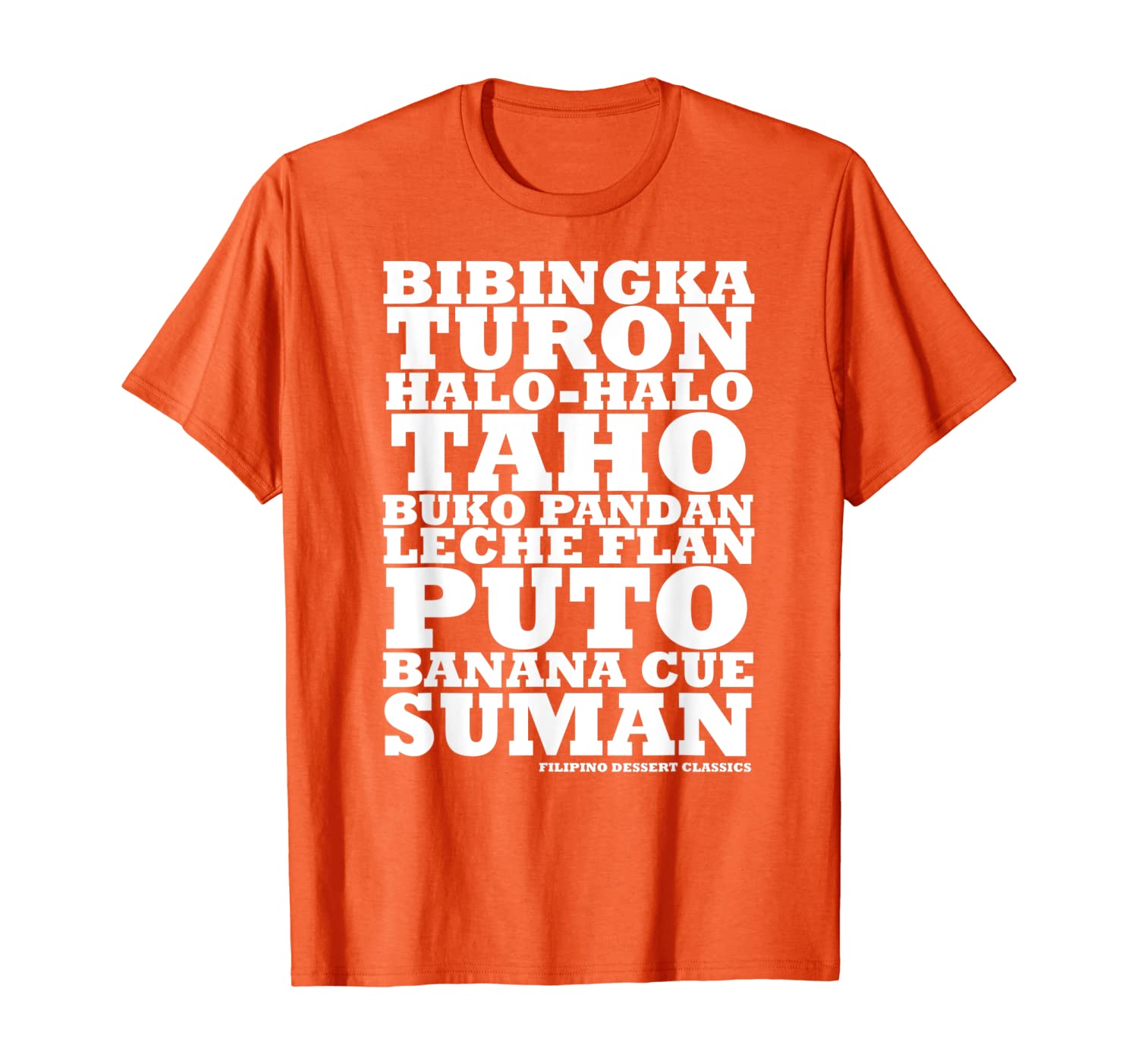 Filipino Dessert Classics Shirt, White;black