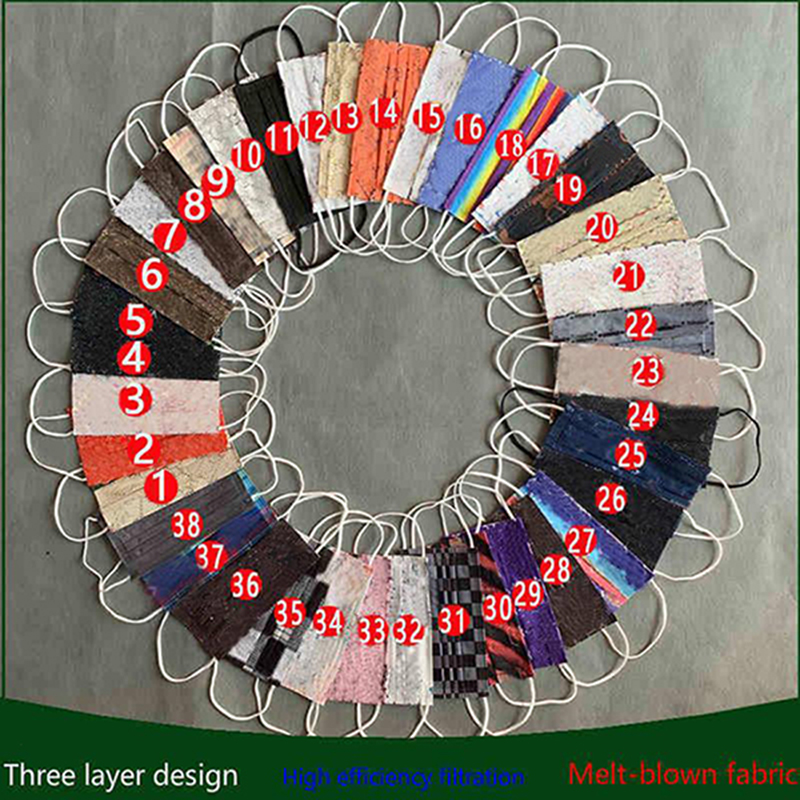 Fashion Designer Disposable Face Masks 10 Pieces/Bag Adult Design Black Grey Pink Cycling Dust Mask 3 Layer Non Woven Fabric
Fashion Designer Disposable Face Masks 10 Pieces/Bag Adult Design Black Grey Pink Cycling Dust Mask 3 Layer Non Woven Fabric