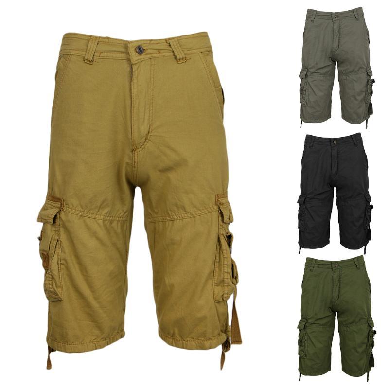 Men's Casual Cotton Multi Pockets Elastic Waistband Shorts Loose Fit Knee-Length Cargo Shorts
Men's Casual Cotton Multi Pockets Elastic Waistband Shorts Loose Fit Knee-Length Cargo Shorts