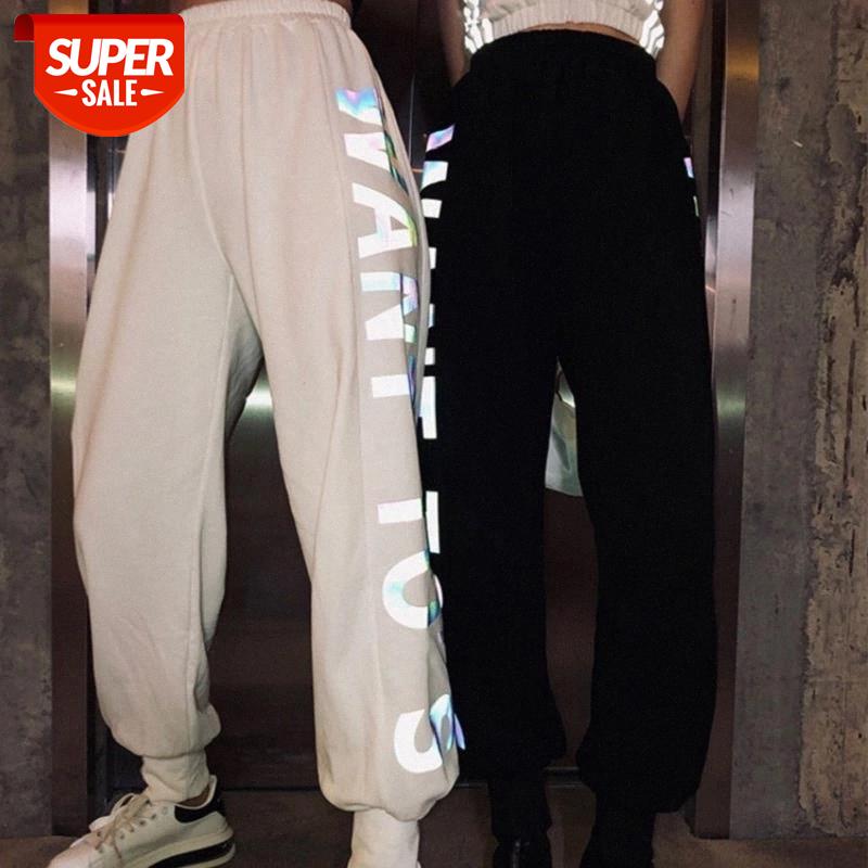 Jumping must-have trousers female summer 2020 new ins tide loose high waist sweatpants high printing reflective casual pants #Vo9S, Black;white
Jumping must-have trousers female summer 2020 new ins tide loose high waist sweatpants high printing reflective casual pants #Vo9S, Black;white