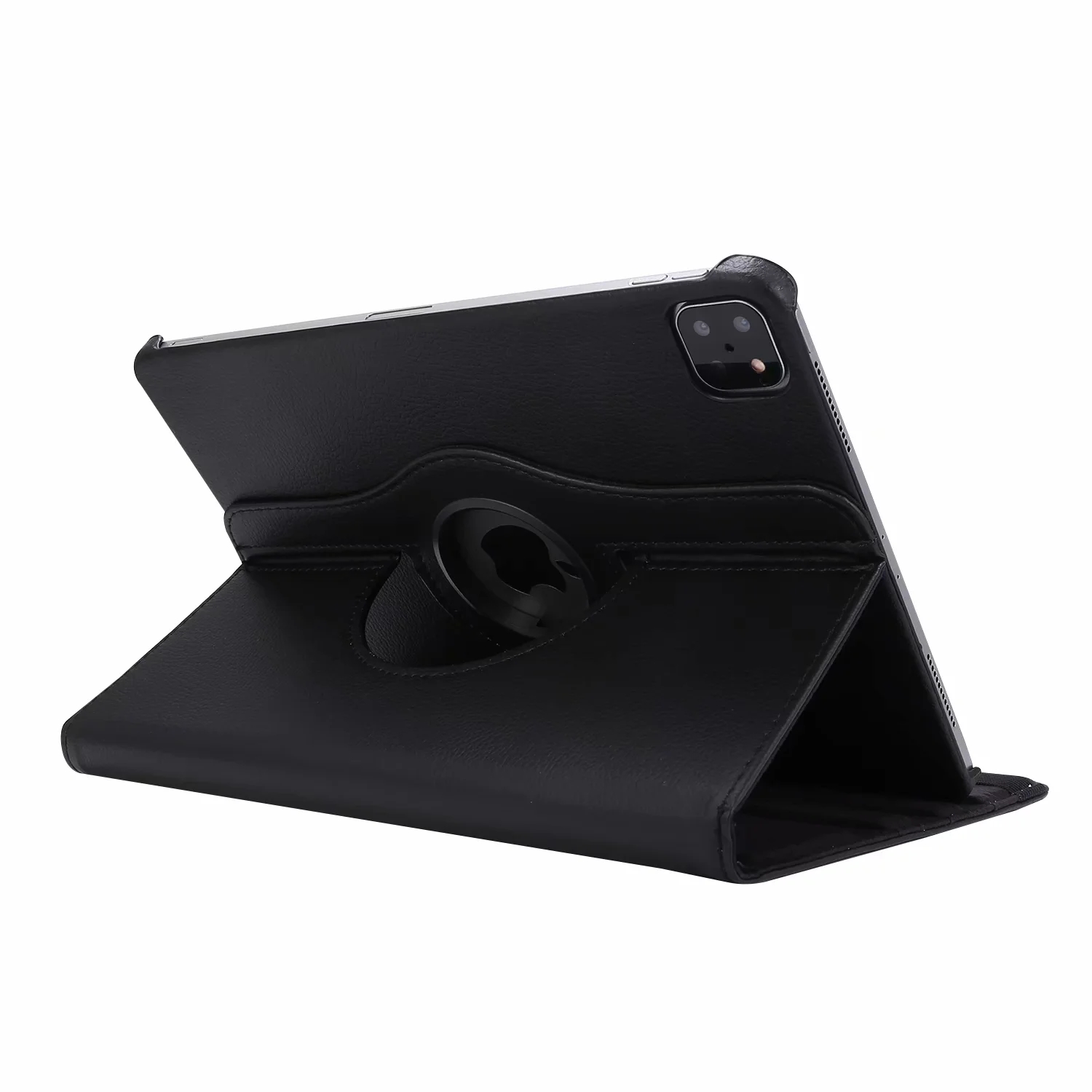 360° Rotation Tablet Cases for iPad Pro 129inch 3rd4th Gen Litchi Texture PU Leather Flip Kickstand Cover with Multi View An
