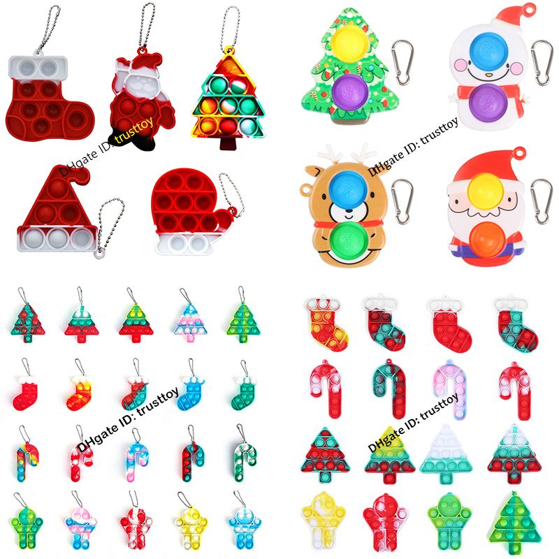 Christmas Fidget Toy Mini Simple Dimple Keychain Push Bubble Decompression Toys Party Favor Educational Adult Interactive PartyGame Funny Anti-stress Relief Gift
Christmas Fidget Toy Mini Simple Dimple Keychain Push Bubble Decompression Toys Party Favor Educational Adult Interactive PartyGame Funny Anti-stress Relief Gift