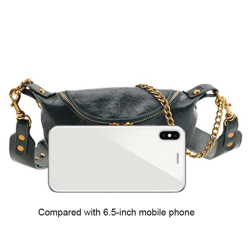 vintage Solid Color Pu Leather Crossbody Bags For Women 2021 fashion Shoulder Purses Messenger Bag Lady Chain Travel Handbags