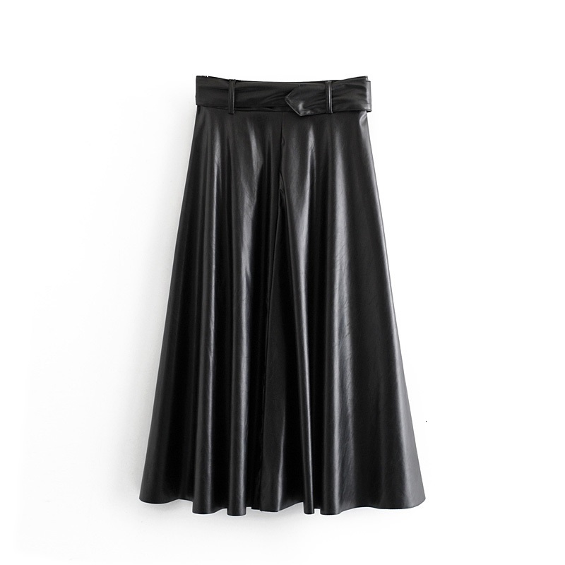 New Black Faux Leather Womens Long Skirts High Waist A-line Faldas Belt 2021 Women Clothes 5p39
New Black Faux Leather Womens Long Skirts High Waist A-line Faldas Belt 2021 Women Clothes 5p39