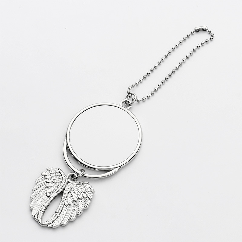 sublimation car ornament decorations angel wings shape blank hot transfer printing consumables supplies new style wholesales GGA4300 Free shipping