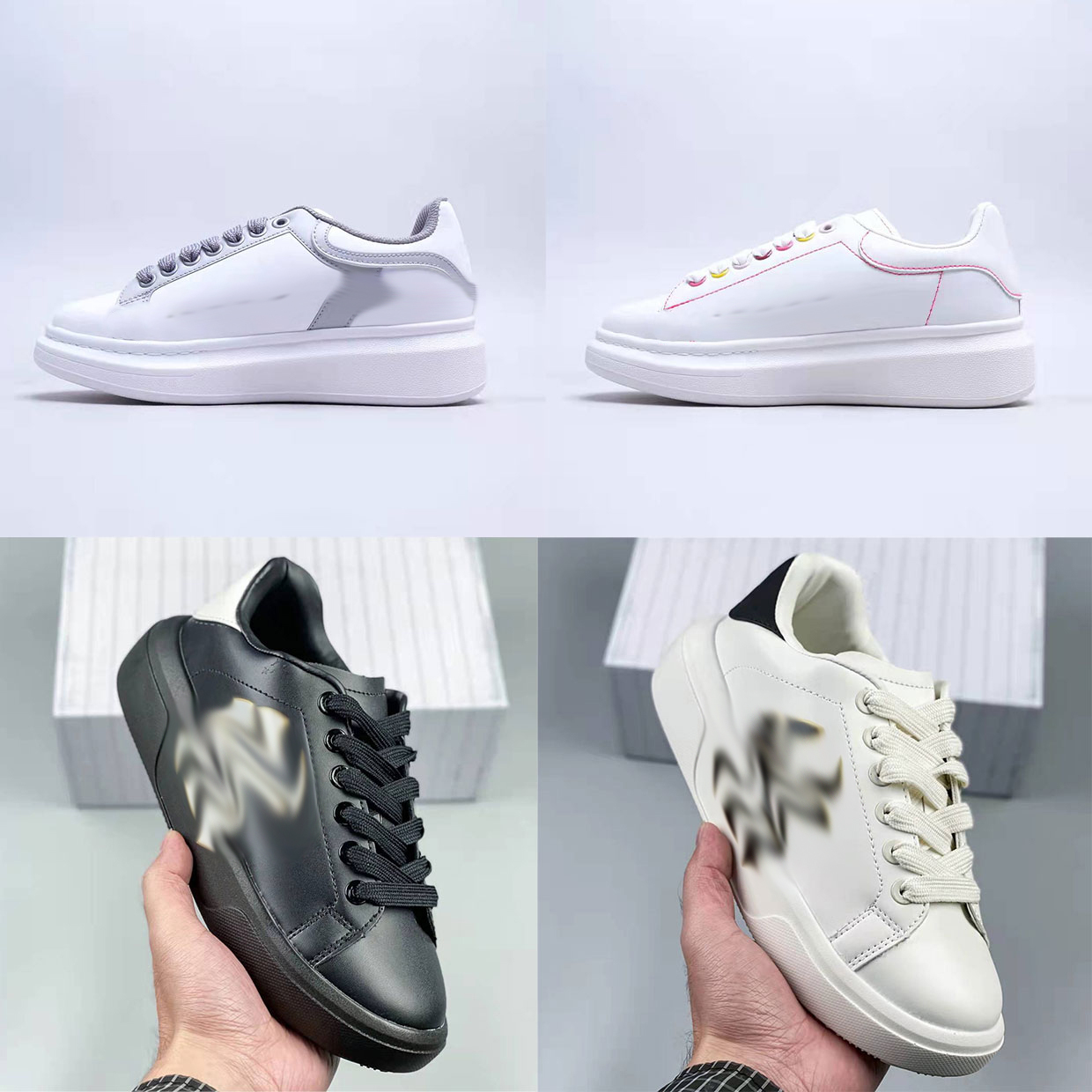 Popular Classic Designer Shoes Men Women Luxury Queen Leather Flats Platform Casual Sneakers Chunky Classic White/Black
Popular Classic Designer Shoes Men Women Luxury Queen Leather Flats Platform Casual Sneakers Chunky Classic White/Black