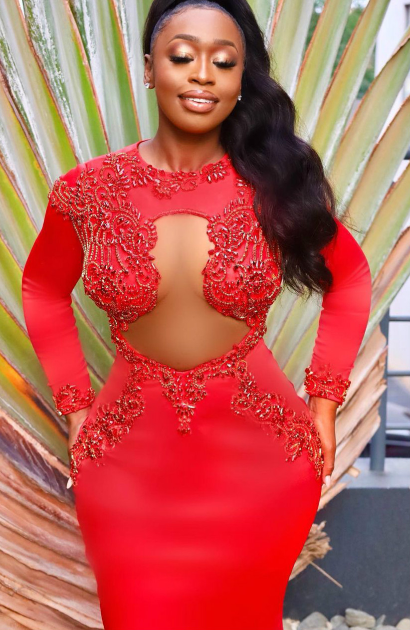 Aso Ebi 2021 Arabic Red Beaded Crystals Evening Dresses Mermaid Long Sleeves Prom Dresses Cheap Formal Party Second Reception Gowns ZJ377