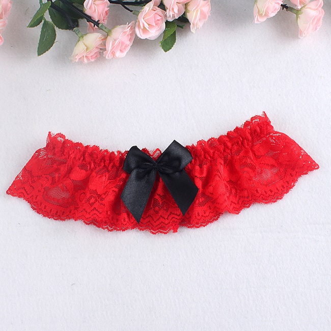 Bridal Garters accessories lace leg ring Bridal Garters black Garters bowknot flowers Wedding