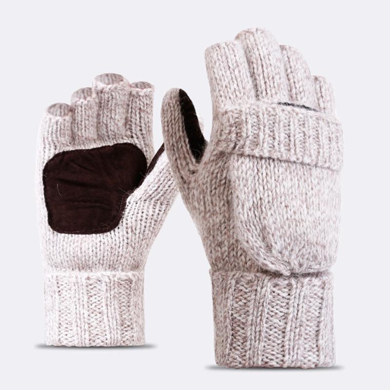 Five Fingers Gloves Gray And White Yarn Knitted Half-finger Clamshell Men Women Winter Wool Velvet Thickened Leather Warm, Blue;gray
Five Fingers Gloves Gray And White Yarn Knitted Half-finger Clamshell Men Women Winter Wool Velvet Thickened Leather Warm, Blue;gray