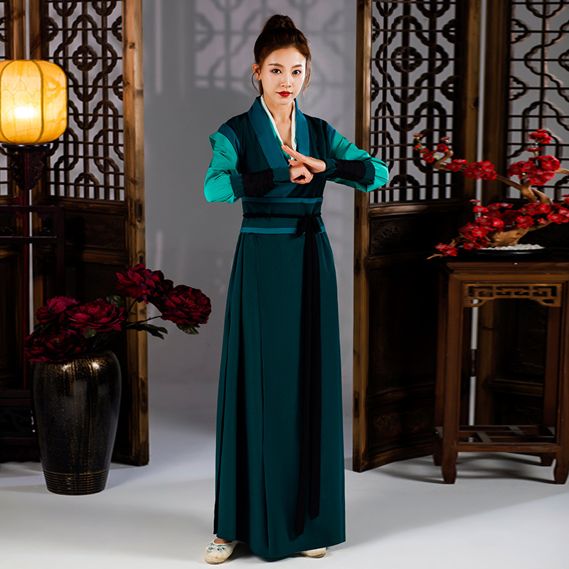 Hanfu women ethnic clothing Tang Dynasty Costumes Chinese Folk Clothes Classical Swordsman Ancient Dress TV Film Cosplay stage wear