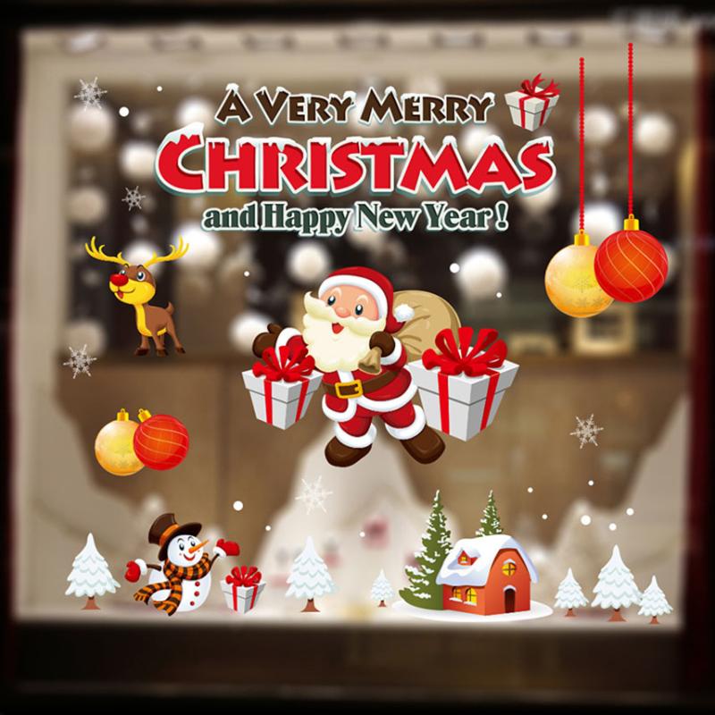 Wall Stickers Removable Window Sticker Christmas Decoration Interior Shopwindow Decals Santa Elk Kids Room Year
Wall Stickers Removable Window Sticker Christmas Decoration Interior Shopwindow Decals Santa Elk Kids Room Year