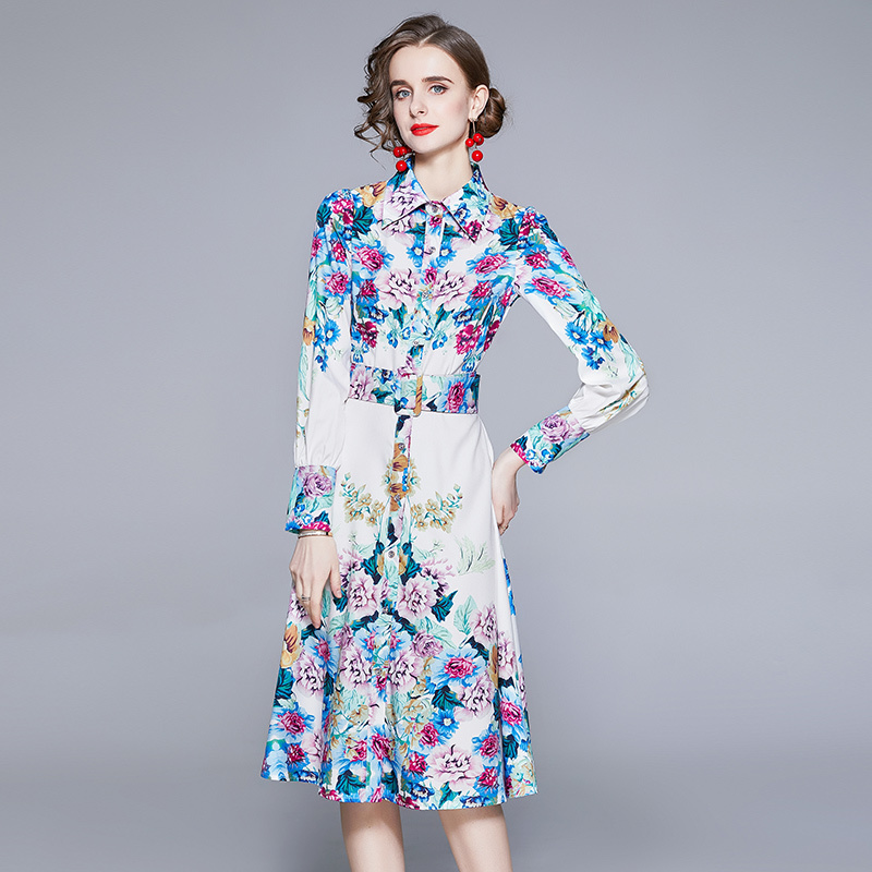 Women Spring Designer Elegant Print Floral Dress Female Fashion Office Party Robe Ladies Vintage Sexy Shirt Dresses Vestidos 210525, Black
Women Spring Designer Elegant Print Floral Dress Female Fashion Office Party Robe Ladies Vintage Sexy Shirt Dresses Vestidos 210525, Black