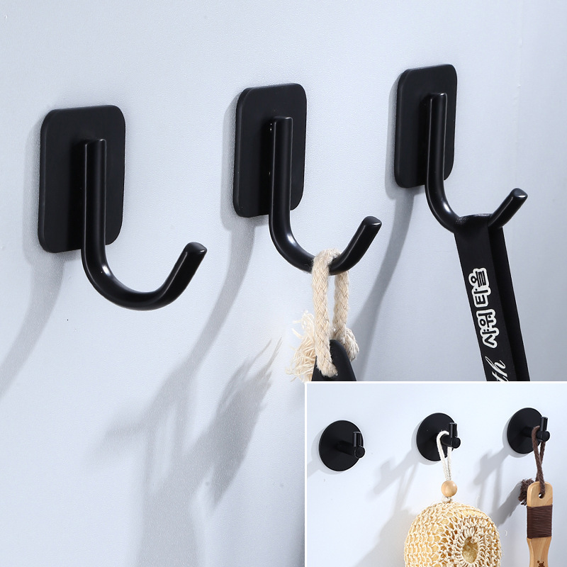 2021 New 3pcs Robe Black for Bag Hat Nail Free Stainless Steel Clothes Coat Hook Towel Hanger Bathroom Hardware K1lt
2021 New 3pcs Robe Black for Bag Hat Nail Free Stainless Steel Clothes Coat Hook Towel Hanger Bathroom Hardware K1lt