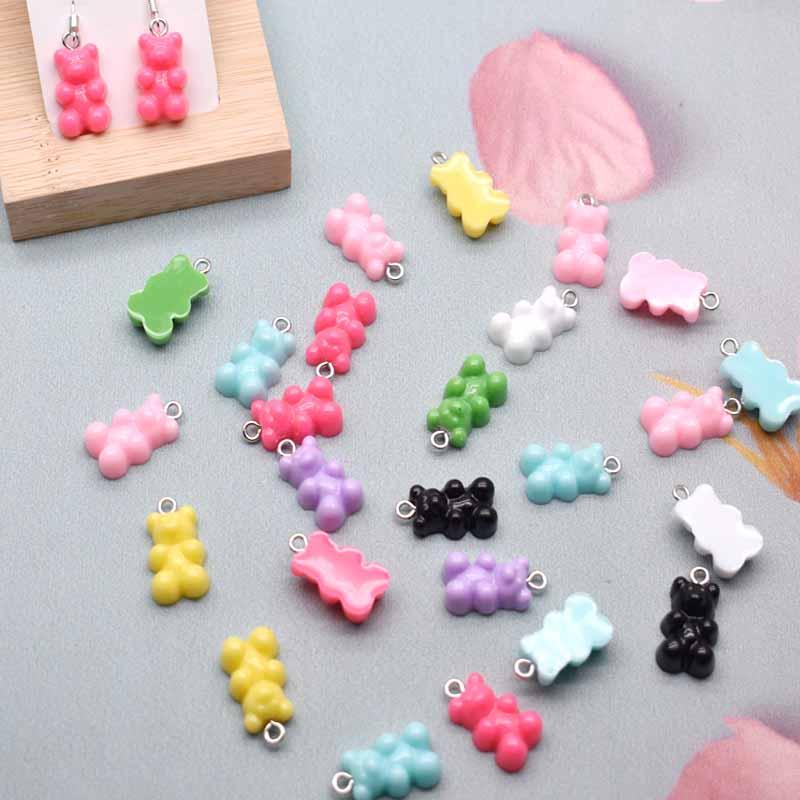 Charms 10pcs 11*21mm Candy Color Mini Bear For DIY Decoration Earrings Necklace Fashion Jewelry Accessories, Bronze;silver
Charms 10pcs 11*21mm Candy Color Mini Bear For DIY Decoration Earrings Necklace Fashion Jewelry Accessories, Bronze;silver