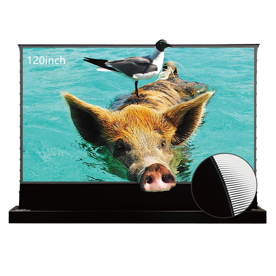 VIVIDSTORM S Pro 120 inch Electric Tension Floor Rising Screen With Ultra short Throw Ambient Light Rejecting for Home Theater Movie UST Laser Projection
VIVIDSTORM S Pro 120 inch Electric Tension Floor Rising Screen With Ultra short Throw Ambient Light Rejecting for Home Theater Movie UST Laser Projection