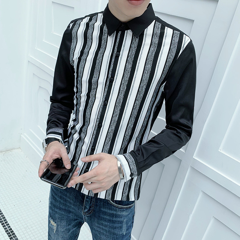 New Preto/branco Manga Longa Listrado Camisas Para Roupas Masculinas 2021 Simples Clube Noturno Casual Fino Ajuste Retalhos Design Chemise H, White
New Preto/branco Manga Longa Listrado Camisas Para Roupas Masculinas 2021 Simples Clube Noturno Casual Fino Ajuste Retalhos Design Chemise H, White