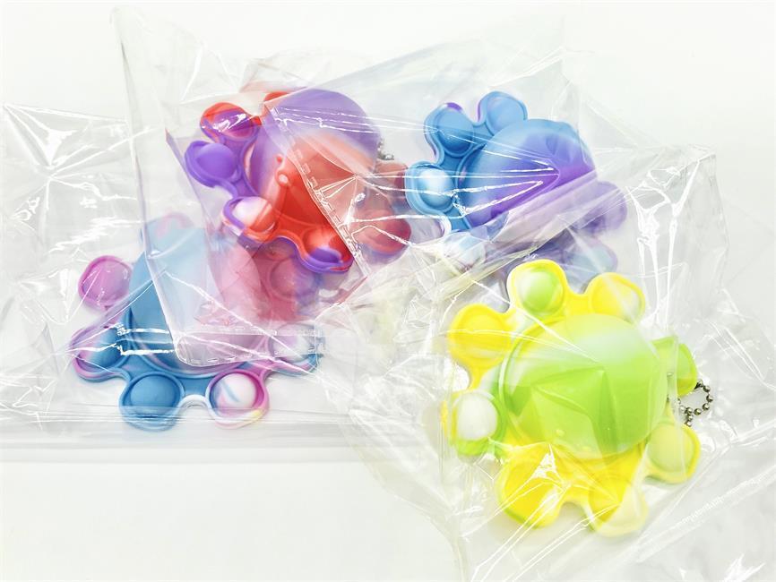 Toys Fidget Funny Rainbow Overturned Expression Flip Doll Silicone Decompression Pendant Toys it