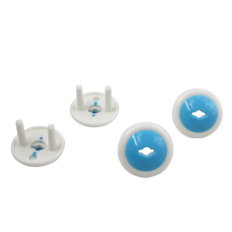 Outlet Covers Protection 6 pcs+1key Russian EU European Euro Security Child Electric Socket Outlet Plug Two Phase Safe Lock Baby Kids Safety 0899