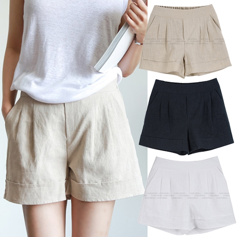 Cotton Linen Short Pants Female Summer Casual Plus Size 4XL Pockets Elastic High Waist Shorts Women Streetwear Women' 210603, Khaki
Cotton Linen Short Pants Female Summer Casual Plus Size 4XL Pockets Elastic High Waist Shorts Women Streetwear Women' 210603, Khaki
