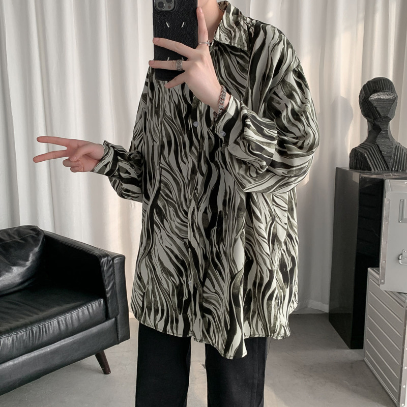 2021 New Spring Striped Men's Fashion Retro Casual Men Streetwear Long-sleeved Shirts Mens Shirt S-2xl Xf1u, Green
2021 New Spring Striped Men's Fashion Retro Casual Men Streetwear Long-sleeved Shirts Mens Shirt S-2xl Xf1u, Green