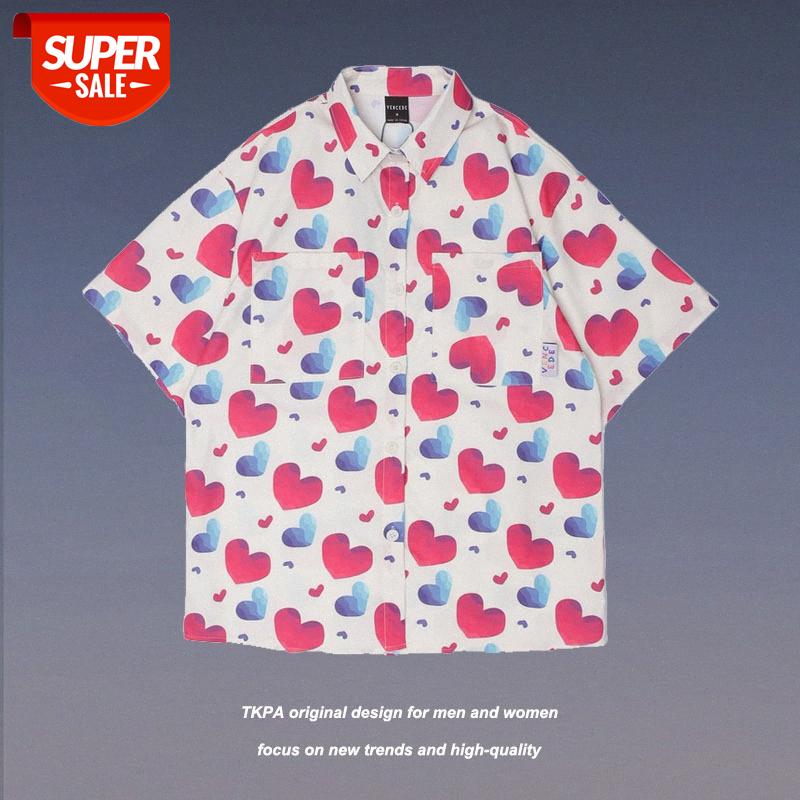 TKPA Harajuku Japanese Couple Short Sleeve Shirt Love Full Printed Personality Retro Casual Half Cardigan Men and Women #ad82, White;black
TKPA Harajuku Japanese Couple Short Sleeve Shirt Love Full Printed Personality Retro Casual Half Cardigan Men and Women #ad82, White;black