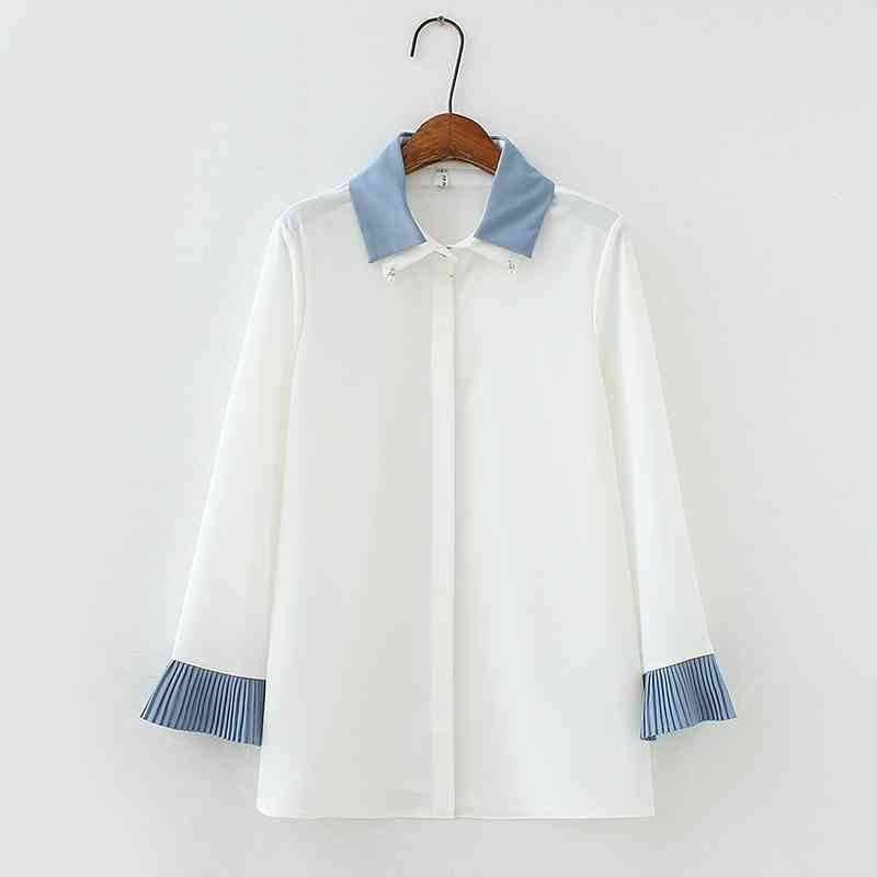 Big Sale Spring and Summer Korean Casual Loose Blouse Chiffon Beaded Elegant Temperament 210615, White
Big Sale Spring and Summer Korean Casual Loose Blouse Chiffon Beaded Elegant Temperament 210615, White