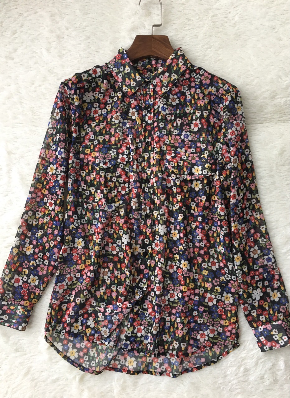 2021 New Blusa Impresso Flor Bolso Duplo Feminino Linha De Ouro Manga Longa Camisa e Topos Pbkx, Black
2021 New Blusa Impresso Flor Bolso Duplo Feminino Linha De Ouro Manga Longa Camisa e Topos Pbkx, Black