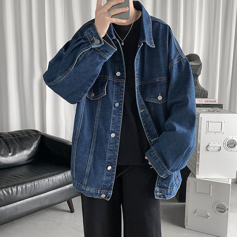2021 New Spring Cotton Men's Fashion Casual Retro Denim Jackets Mens Streetwear Korean Loose Hip-hop Bomber Jacket Men -3xl Dyio, Navy blue
2021 New Spring Cotton Men's Fashion Casual Retro Denim Jackets Mens Streetwear Korean Loose Hip-hop Bomber Jacket Men -3xl Dyio, Navy blue