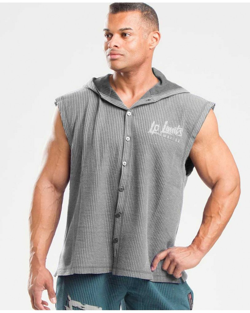 Men Muscle Sleeveless Hoodie Bodybuilding Workout Gym Cotton Fitness Sleeveless Shirts 201020