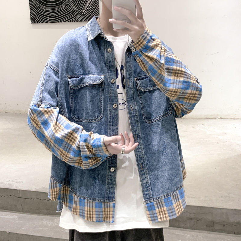 2021 New Men Loose Casual Long Sleeve Denim Jacket Trend Outerwear Blue/black Color Cowboy Jackets Plus Size M-2xl Idxu
2021 New Men Loose Casual Long Sleeve Denim Jacket Trend Outerwear Blue/black Color Cowboy Jackets Plus Size M-2xl Idxu