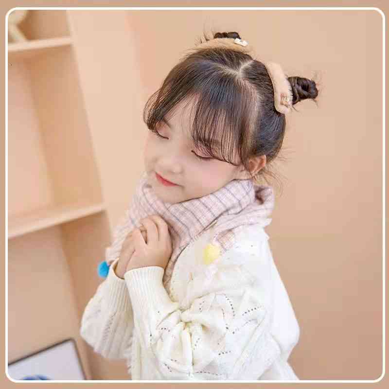 Hair Accessories Autumn and Winter Milk Coffee Color Lovely Plush Small Children's Bb Clip Hairpin Versatile Soft Girl