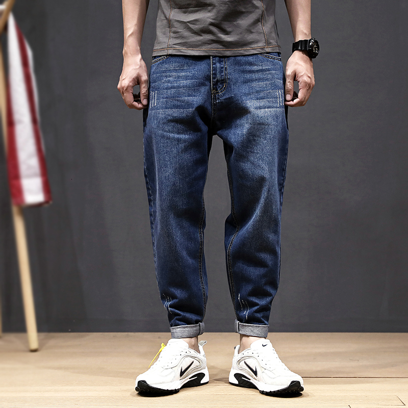2021 New Fashion Streetwear Loose Ripped Denim Harem Pants Blue Color Size 28-42 Japanese Vintage Designer Hip Hop Jeans Men 2p37, Light blue
2021 New Fashion Streetwear Loose Ripped Denim Harem Pants Blue Color Size 28-42 Japanese Vintage Designer Hip Hop Jeans Men 2p37, Light blue