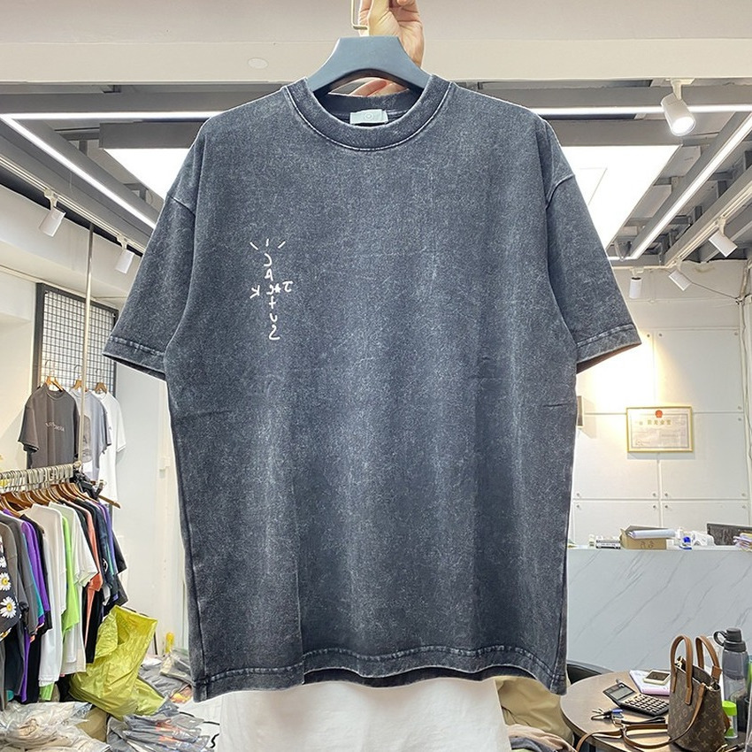 Travis Scott men's and women's thick cloth T-shirts, high-quality vintage clothes, cactus jack, oversized, Harajuku
Travis Scott men's and women's thick cloth T-shirts, high-quality vintage clothes, cactus jack, oversized, Harajuku