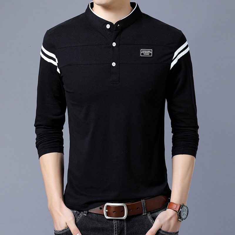 2021 Marshall Autumn Winter Striped t for Men Casual Long Sleeve Slim Mens Black Tshirt Stand Collar Tees Shirt Homme Laqe, Red
2021 Marshall Autumn Winter Striped t for Men Casual Long Sleeve Slim Mens Black Tshirt Stand Collar Tees Shirt Homme Laqe, Red