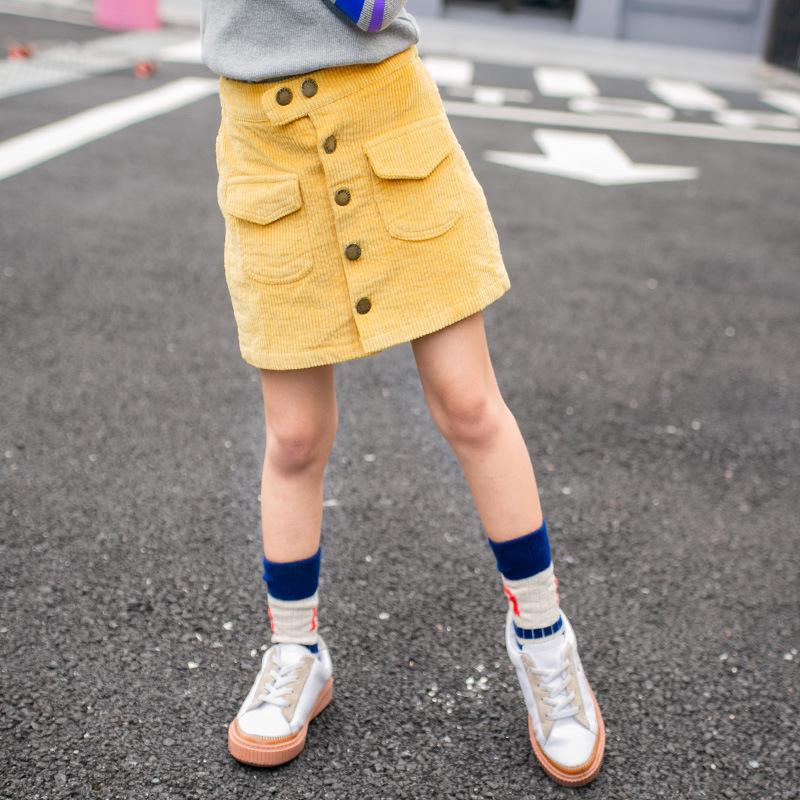 Skirts Children's Wear Girls Toddler Skirt Fall Winter Pocket Corduroy With Buttons Age 7 9 11 13 Years, Blue
Skirts Children's Wear Girls Toddler Skirt Fall Winter Pocket Corduroy With Buttons Age 7 9 11 13 Years, Blue