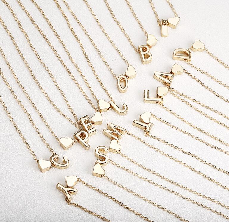 26 Intial letter alphabet heart pendant necklace for women gold color A-Z letters necklaces chain fashion jewelry Gift, Silver
26 Intial letter alphabet heart pendant necklace for women gold color A-Z letters necklaces chain fashion jewelry Gift, Silver