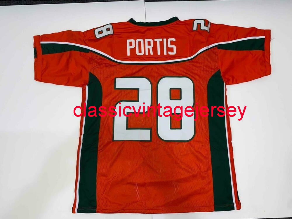 Clinton Portis Jersey Sewn College Jersey Stitched Custom Any name number Football jersey