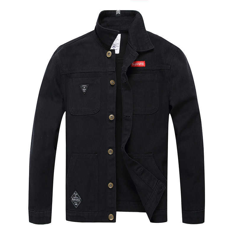 QNPQYX Men Camouflage Denim Jacket Slim Fit Camo Jean Jackets For Man Trucker Jackets Outerwear Coat Size S-4XL Turn Down 210818