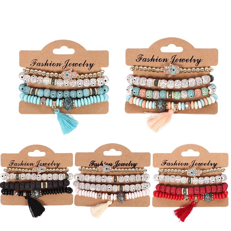 Beaded, Strands Boho Jewelry Multilayer Bracelets Sets For Women Beads Girl Charms Bracelet Style Hand Decoration
Beaded, Strands Boho Jewelry Multilayer Bracelets Sets For Women Beads Girl Charms Bracelet Style Hand Decoration