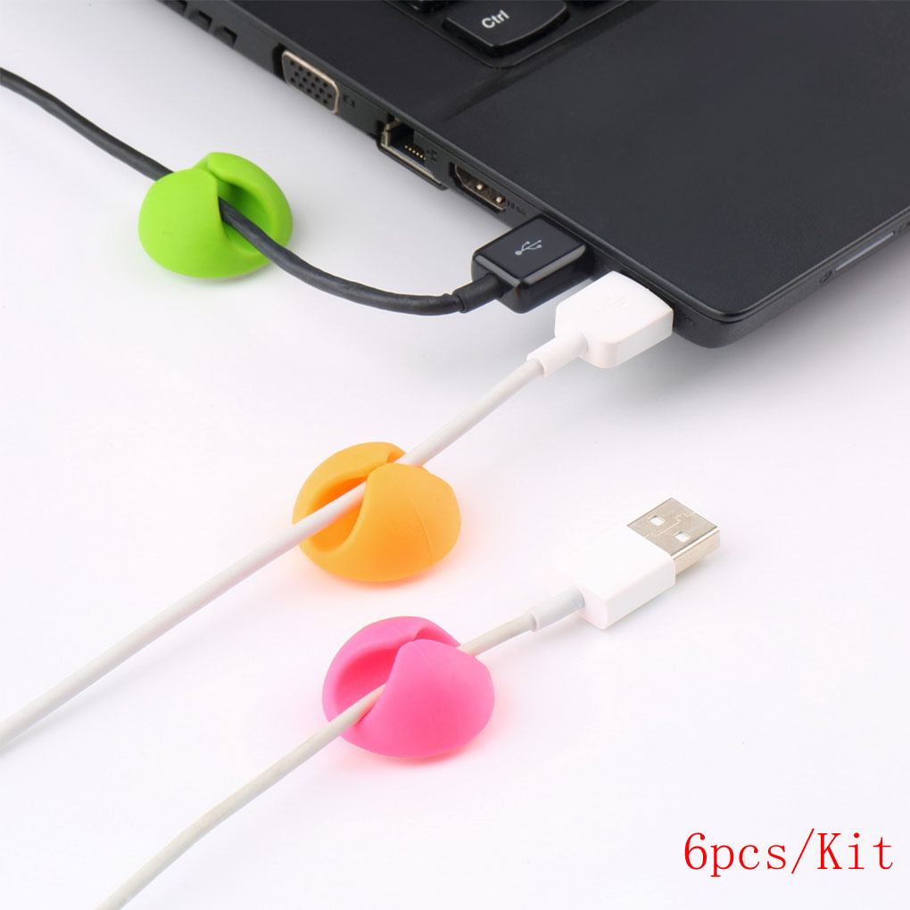 6pcs Silicone Multipurpose Cable Clamp Wire Clips Holder Organizers for PC Desktop Mobile Phones Self adhesive Cable Organizers Color Random
6pcs Silicone Multipurpose Cable Clamp Wire Clips Holder Organizers for PC Desktop Mobile Phones Self adhesive Cable Organizers Color Random