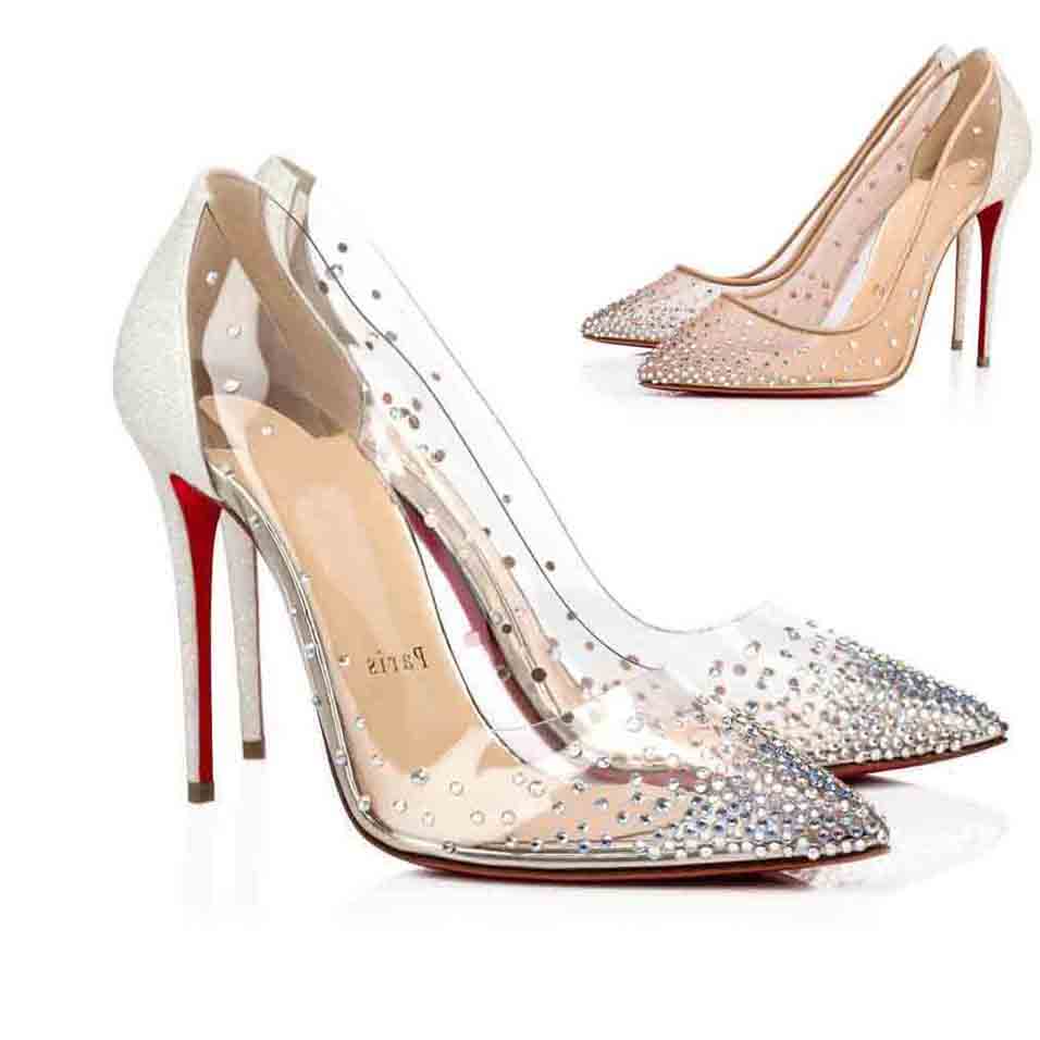 High Quality Paris Women's Shoes Wedding Party Dress Pumps Shoes Red Bottom High Heels Style Strass Mesh Suede Leather Red Soles Follieses, Black
High Quality Paris Women's Shoes Wedding Party Dress Pumps Shoes Red Bottom High Heels Style Strass Mesh Suede Leather Red Soles Follieses, Black