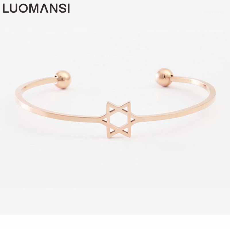 Luomansi Korean Fashion Hollow Five-Pointed Star Bangles For Women Luxurious Rose Gold Metal Wedding Jewelry Bangle
Luomansi Korean Fashion Hollow Five-Pointed Star Bangles For Women Luxurious Rose Gold Metal Wedding Jewelry Bangle