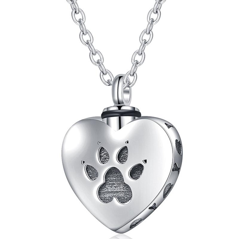 Pendant Necklaces Love Heart Pet Cremation Urn Necklace Gray Dog Jewelry Memorial Souvenir Romantic Lover Gift
Pendant Necklaces Love Heart Pet Cremation Urn Necklace Gray Dog Jewelry Memorial Souvenir Romantic Lover Gift