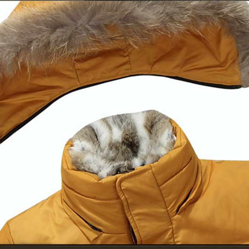 winter Men and women duck down jacket men's coat parkas warm Rabbit fur collar Hooded Warm Down Coat Male Parkas men 201225