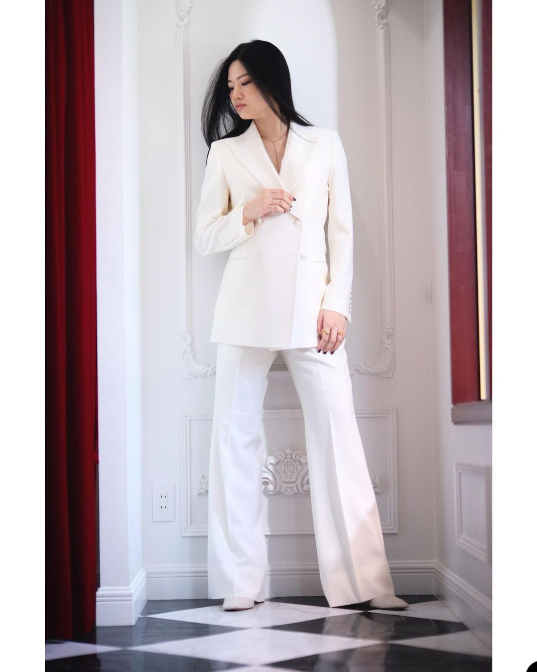 Double Breasted Bridal Pants Suits Women Wedding Blazer Jacket Sets Celebration Evening Party Prom Wedding Wear 2 Pieces