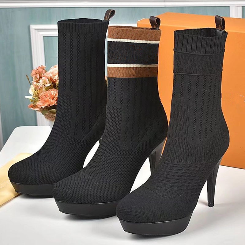 Womens Knit StretchSock Style Ankle Boots Luxury Designer Fashion High Platform Autumn Winter Slip On Shoes 35-42, Dark grey
Womens Knit StretchSock Style Ankle Boots Luxury Designer Fashion High Platform Autumn Winter Slip On Shoes 35-42, Dark grey