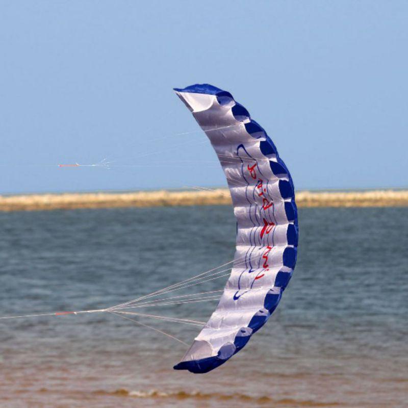 Outdoor Gadgets Parachute Dual Line Stunt Kite Parapente Parafoil Travel Paragliding Fun Sports Power Kitesurf Sport Toy Accessories