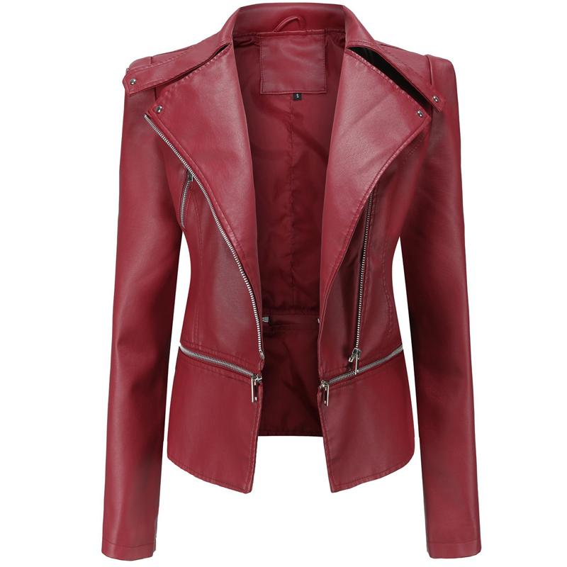 Women's Leather & Faux Fashionable Urban Slim Coat Lapel Hem Detachable Ladies Personality Motorcycle Jacket Female Clothing, Black 
Women's Leather & Faux Fashionable Urban Slim Coat Lapel Hem Detachable Ladies Personality Motorcycle Jacket Female Clothing, Black