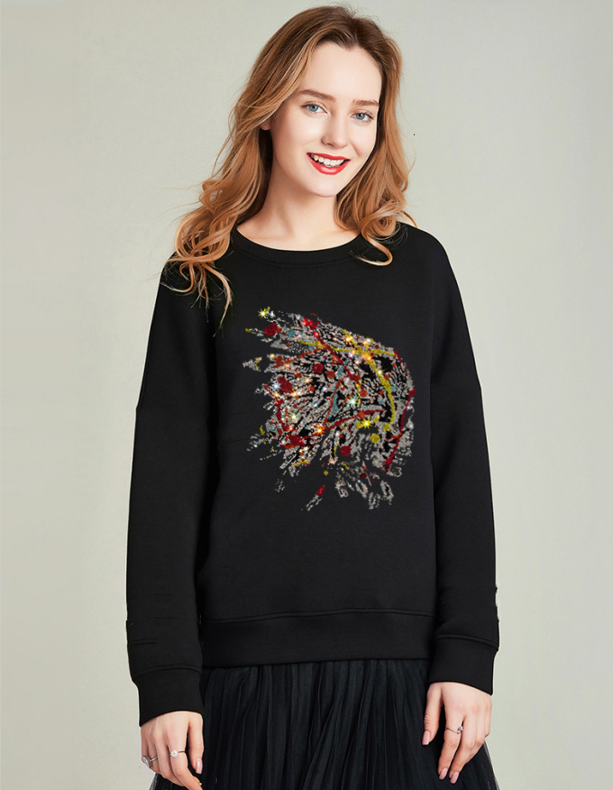 2021 New Hot Drill Sweatshirt Women Winter Warm Streetwear Oversized Pullovers Diamond Stone Thicken Hoodies B4iy, As shown
2021 New Hot Drill Sweatshirt Women Winter Warm Streetwear Oversized Pullovers Diamond Stone Thicken Hoodies B4iy, As shown